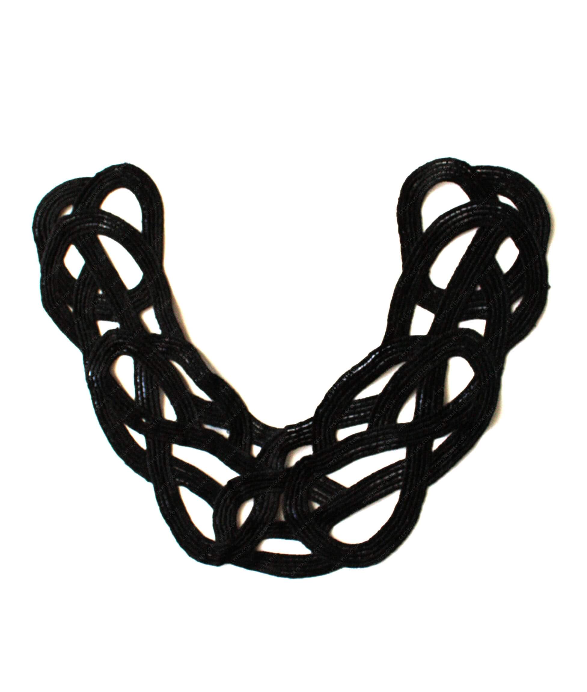Мереживний лейс Black 30х36см